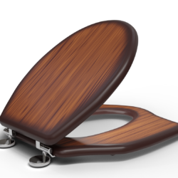 Adshank Anglo Indian Toilet Seat Cover Teakwood