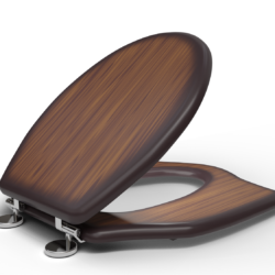 Adshank Anglo Indian Toilet Seat Cover Walnut